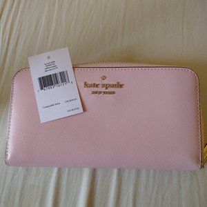 Kate Spade large wallet in light crepe